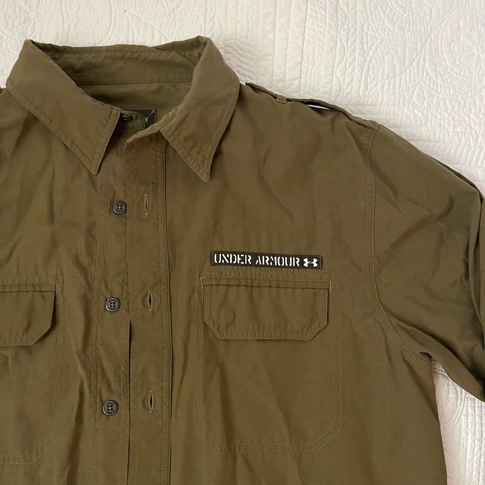 Long sleeve button up under Armour.  Size large. Lightweight